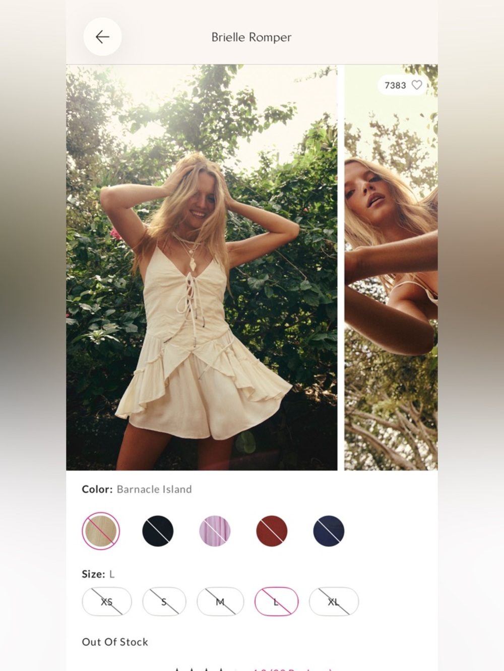 Free people Brielle Romper - Barnacle Island